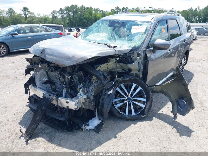 2023 Nissan Pathfinder Platinum Fwd VIN: 5N1DR3DG6PC270256 Lot: 40141748