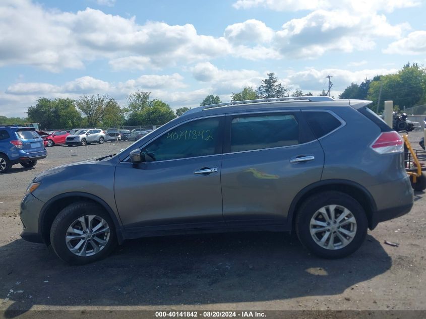 2016 Nissan Rogue S/Sl/Sv VIN: KNMAT2MTXGP597560 Lot: 40141842