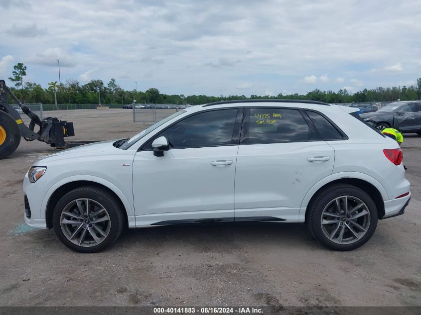 2023 Audi Q3 Premium Plus 45 Tfsi S Line Quattro Tiptronic VIN: WA1EECF37P1139888 Lot: 40141883