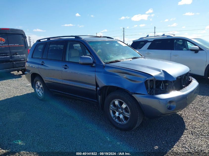 2006 Toyota Highlander V6 VIN: JTEEP21A360143470 Lot: 40141922