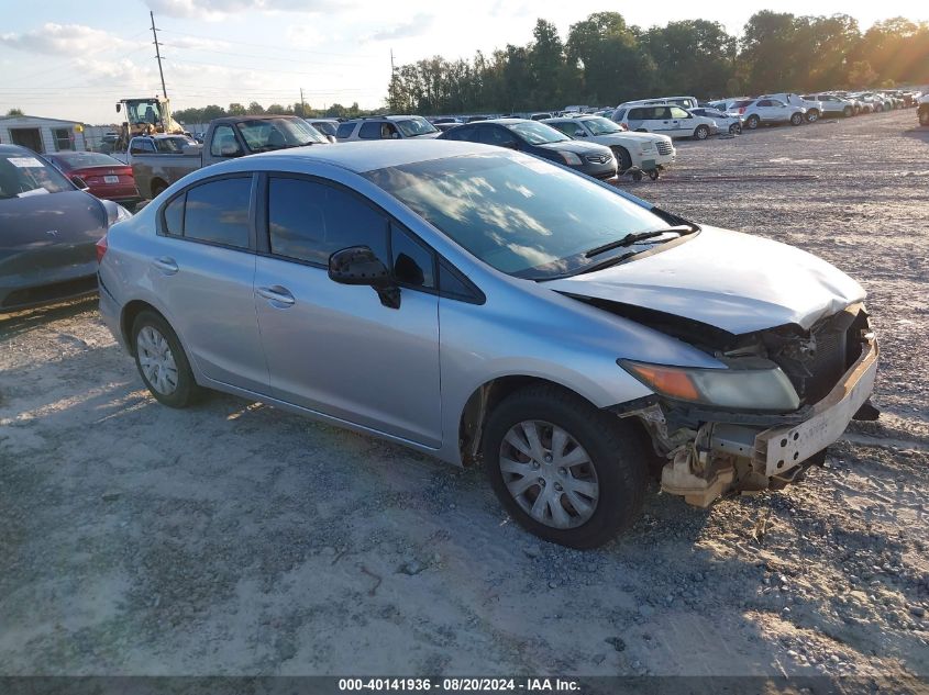 2012 Honda Civic Lx VIN: 19XFB2F5XCE099683 Lot: 40141936