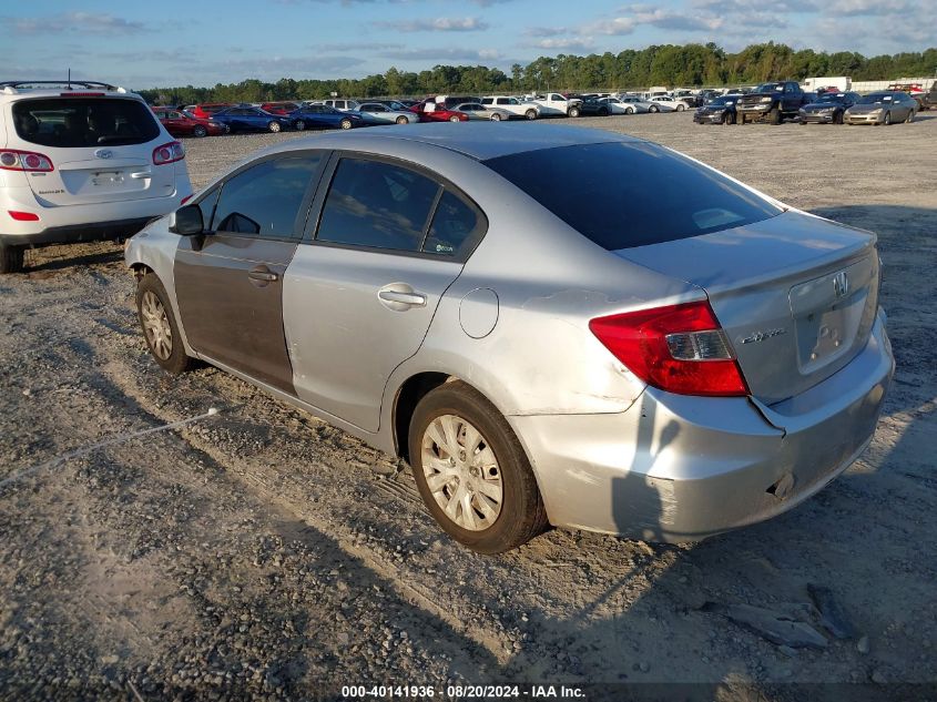 2012 Honda Civic Lx VIN: 19XFB2F5XCE099683 Lot: 40141936