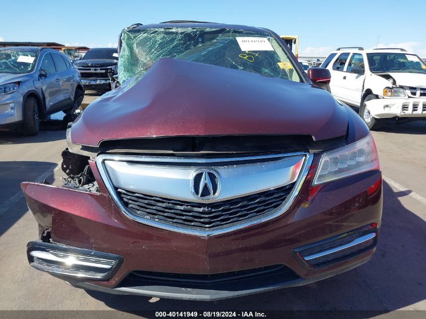 2014 Acura Mdx Technology Package VIN: 5FRYD4H45EB046193 Lot: 40141949