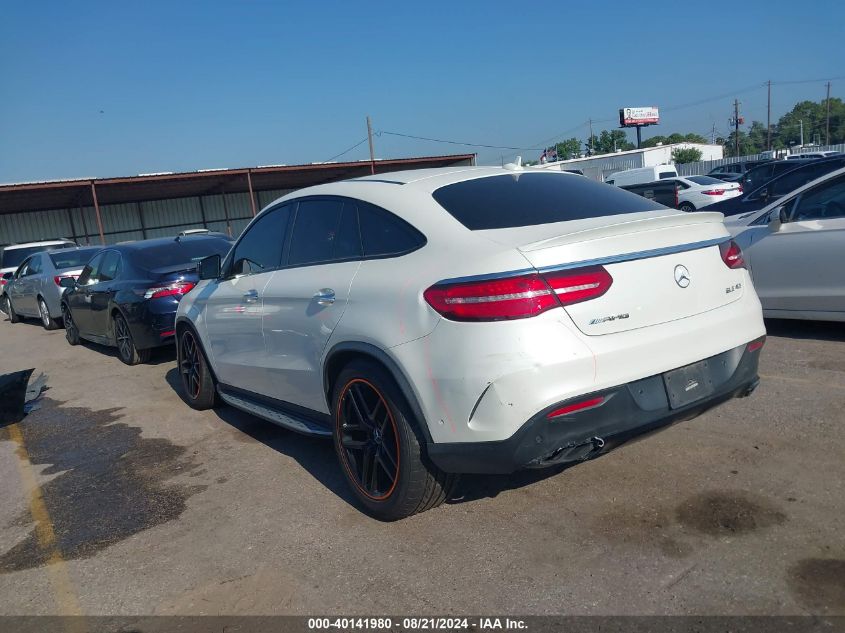 2019 MERCEDES-BENZ AMG GLE 43 COUPE 4MATIC VIN: 4JGED6EB1KA153891