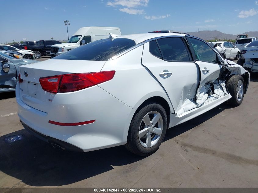 2015 Kia Optima Lx VIN: 5XXGM4A74FG407512 Lot: 40142047