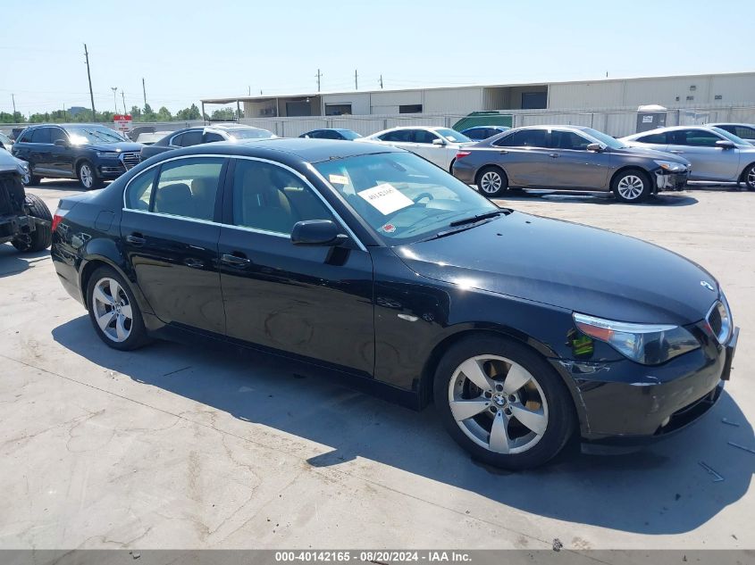 2007 BMW 530I VIN: WBANE73547CM52160 Lot: 40142165