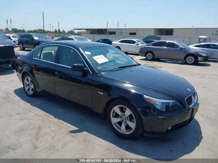 2007 BMW 530I VIN: WBANE73547CM52160 Lot: 40142165