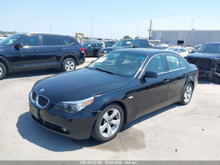 2007 BMW 530I VIN: WBANE73547CM52160 Lot: 40142165