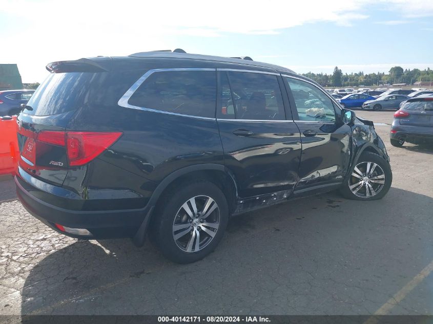 2016 Honda Pilot Ex-L VIN: 5FNYF6H89GB044475 Lot: 40142171