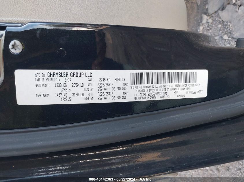 2014 CHRYSLER TOWN & COUNTRY TOURING - 2C4RC1BG3ER293002