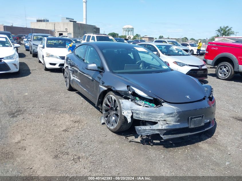 2022 TESLA MODEL 3 PERFORMANCE DUAL MOTOR ALL-WHEEL DRIVE - 5YJ3E1EC1NF129431