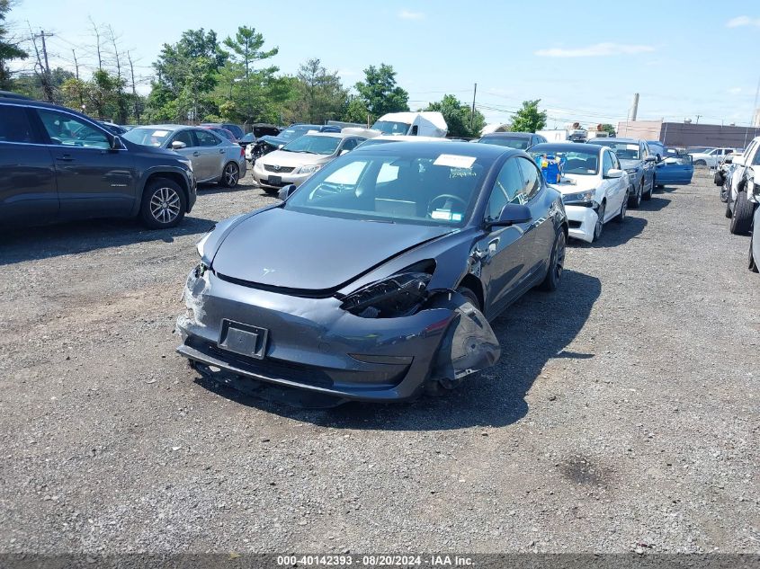 2022 Tesla Model 3 Performance Dual Motor All-Wheel Drive VIN: 5YJ3E1EC1NF129431 Lot: 40142393