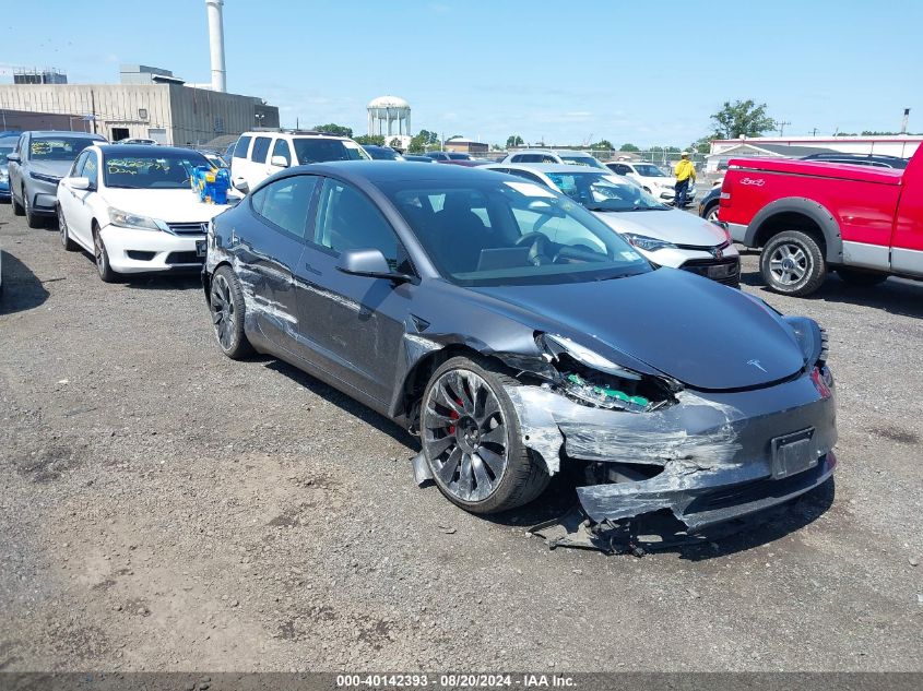 2022 Tesla Model 3 Performance Dual Motor All-Wheel Drive VIN: 5YJ3E1EC1NF129431 Lot: 40142393