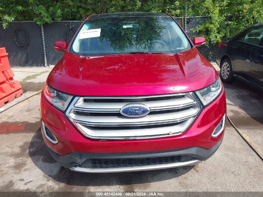 2015 Ford Edge Sel VIN: 2FMTK3J92FBB12632 Lot: 40142406