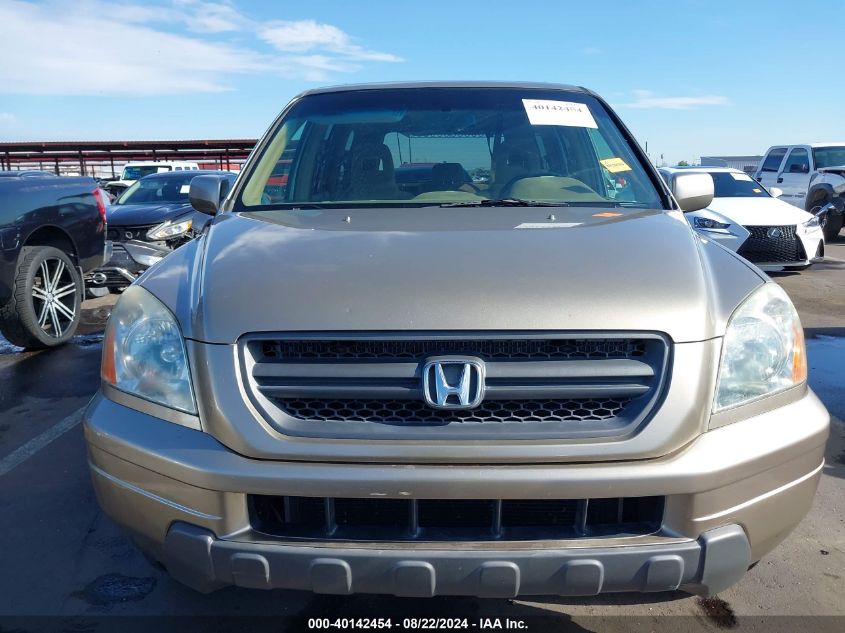 2005 Honda Pilot Ex VIN: 2HKYF18475H536047 Lot: 40142454