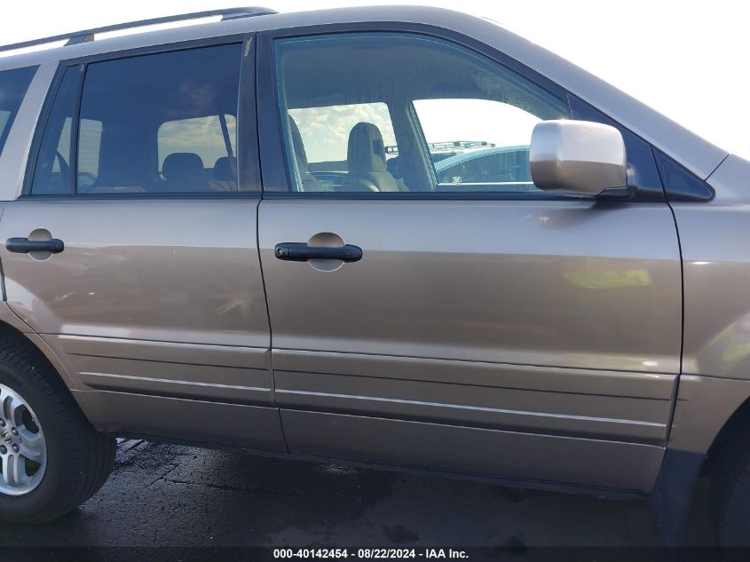 2005 Honda Pilot Ex VIN: 2HKYF18475H536047 Lot: 40142454