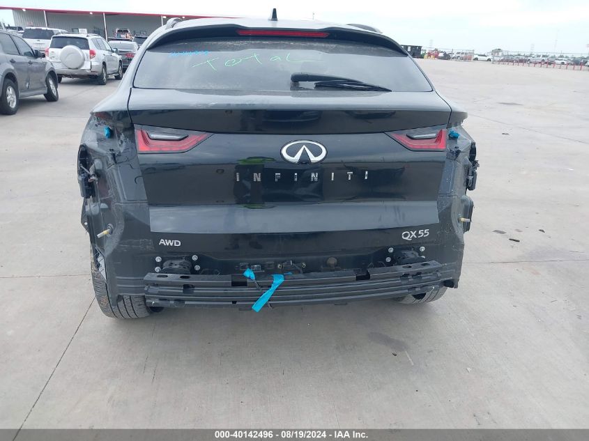 2022 Infiniti Qx55 Essential Awd VIN: 3PCAJ5K32NF101197 Lot: 40142496