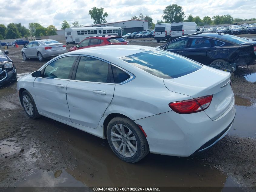 2015 Chrysler 200 Limited VIN: 1C3CCCAB1FN535151 Lot: 40142510