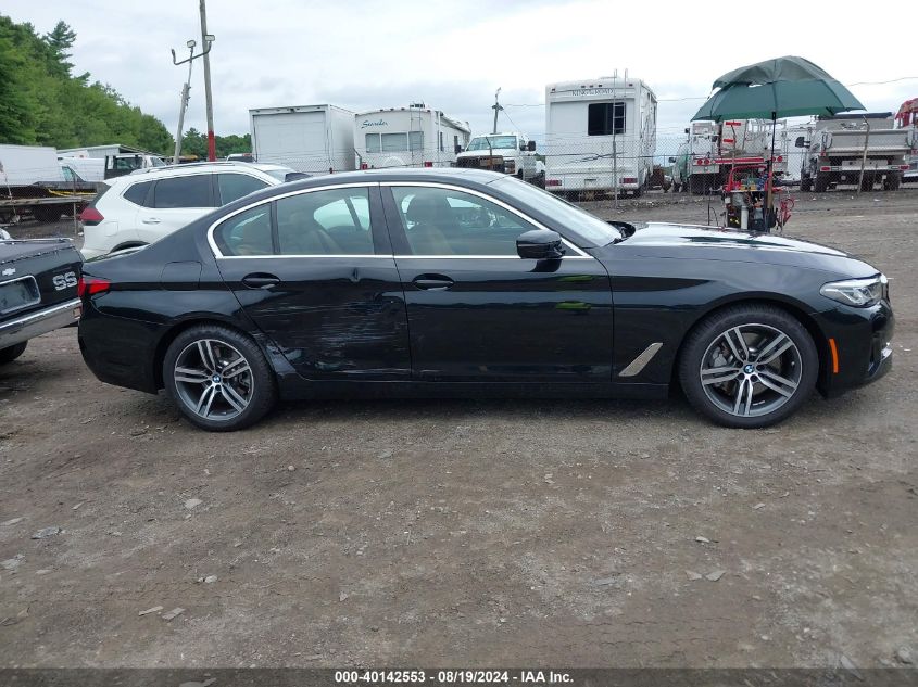 2021 BMW 530I xDrive VIN: WBA13BJ0XMWX02543 Lot: 40142553