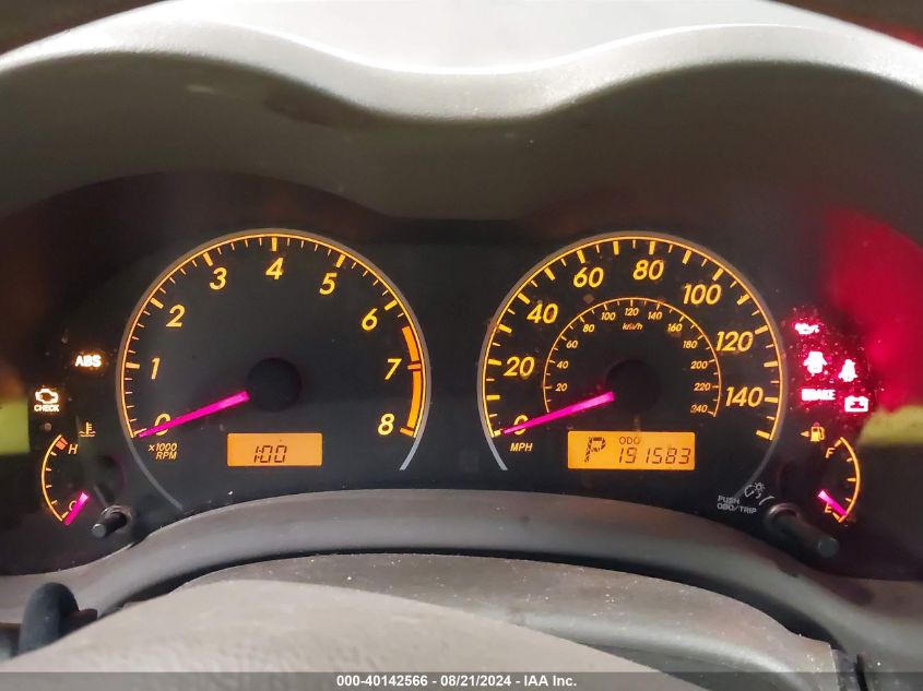 2009 Toyota Corolla Le VIN: 1NXBU40E59Z066769 Lot: 40142566