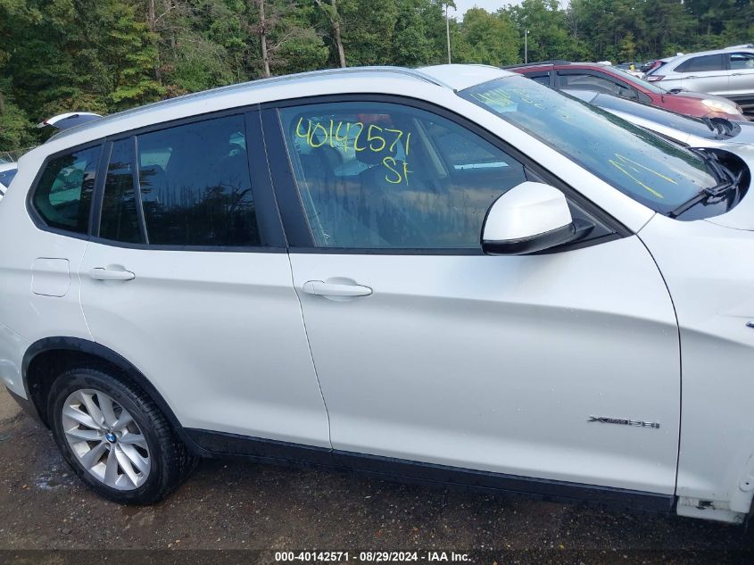 2017 BMW X3 xDrive28I VIN: 5UXWX9C34H0W69222 Lot: 40142571