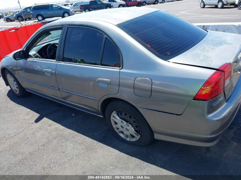 2004 Honda Civic Lx VIN: 2HGES16594H615528 Lot: 40142583