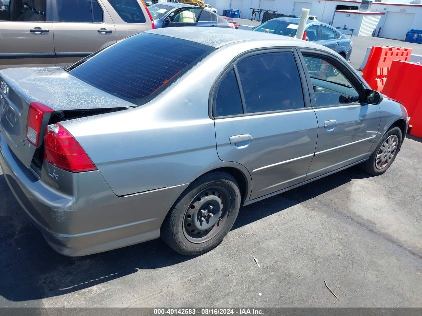 2004 Honda Civic Lx VIN: 2HGES16594H615528 Lot: 40142583