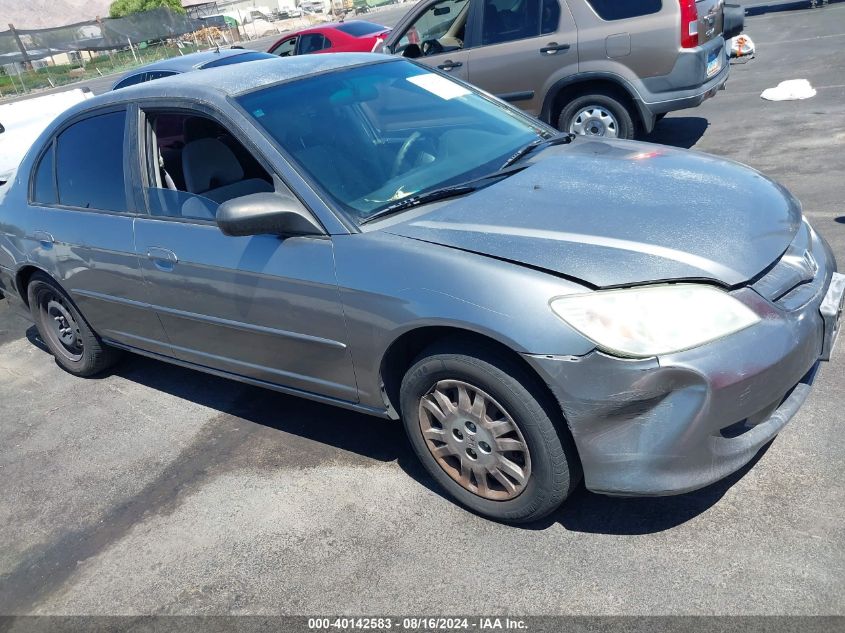 2004 Honda Civic Lx VIN: 2HGES16594H615528 Lot: 40142583