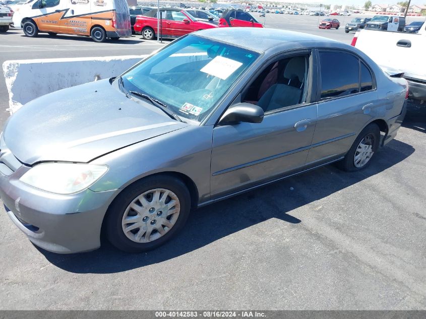 2004 Honda Civic Lx VIN: 2HGES16594H615528 Lot: 40142583