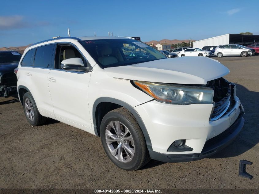 2015 TOYOTA HIGHLANDER XLE V6 - 5TDKKRFH1FS055485