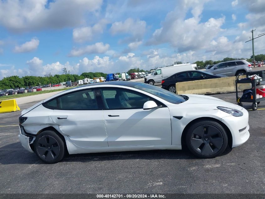 2021 Tesla Model 3 VIN: 5YJ3E1EA5MF987109 Lot: 40142701