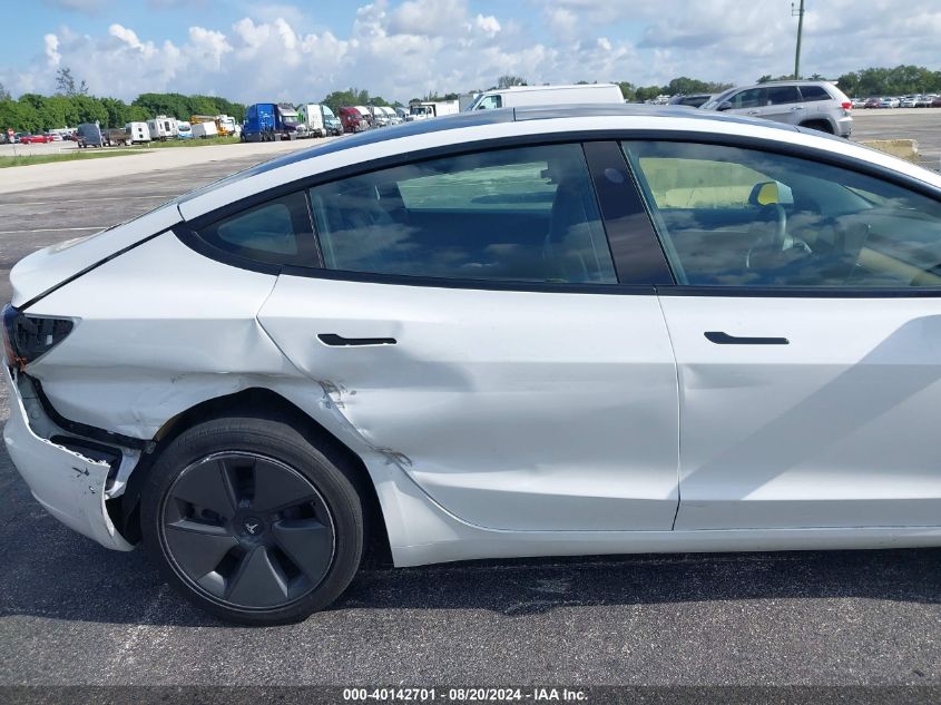 2021 Tesla Model 3 VIN: 5YJ3E1EA5MF987109 Lot: 40142701