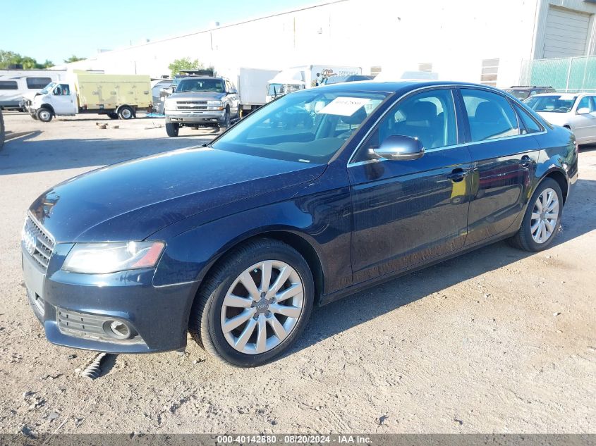 2011 Audi A4 Premium Plus VIN: WAUFFAFL1BN023807 Lot: 40142880