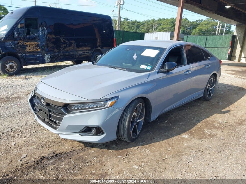 VIN 1HGCV1F31NA047708 2022 HONDA ACCORD SPORT