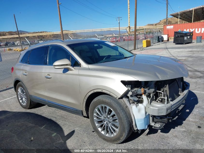 2017 Lincoln Mkx Select VIN: 2LMPJ6KR8HBL14998 Lot: 40142981