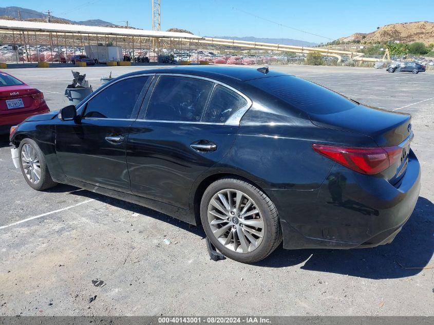 2019 Infiniti Q50 3.0T Luxe VIN: JN1EV7APXKM514688 Lot: 40143001