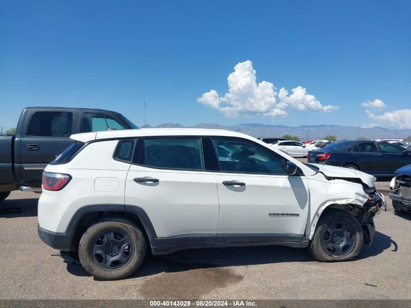 2019 Jeep Compass Sport Fwd VIN: 3C4NJCAB8KT851019 Lot: 40143029