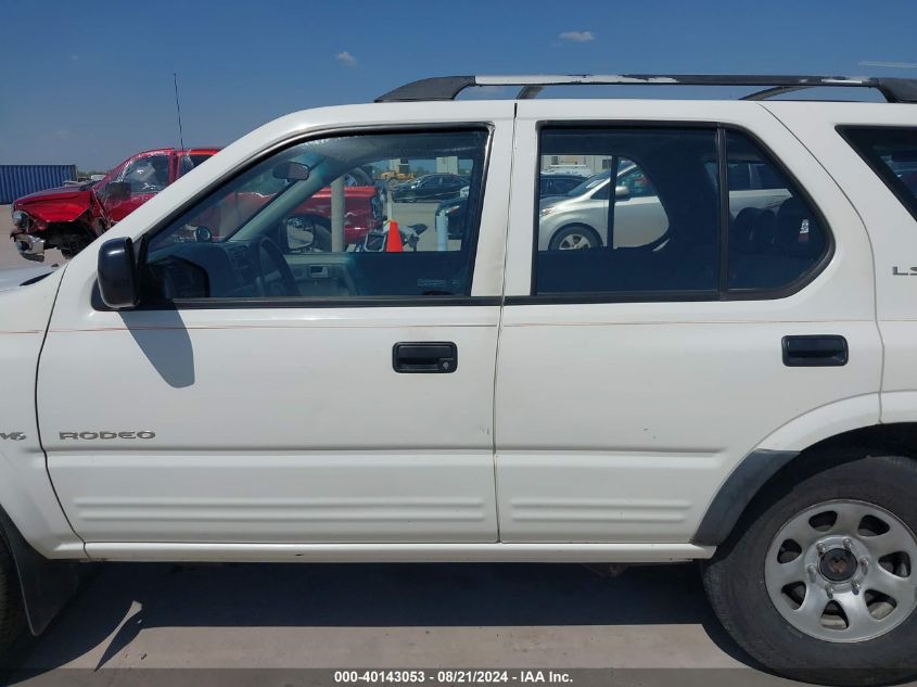 1999 Isuzu Rodeo Ls/Lse/S 3.2L VIN: 4S2CK58W1X4343050 Lot: 40143053