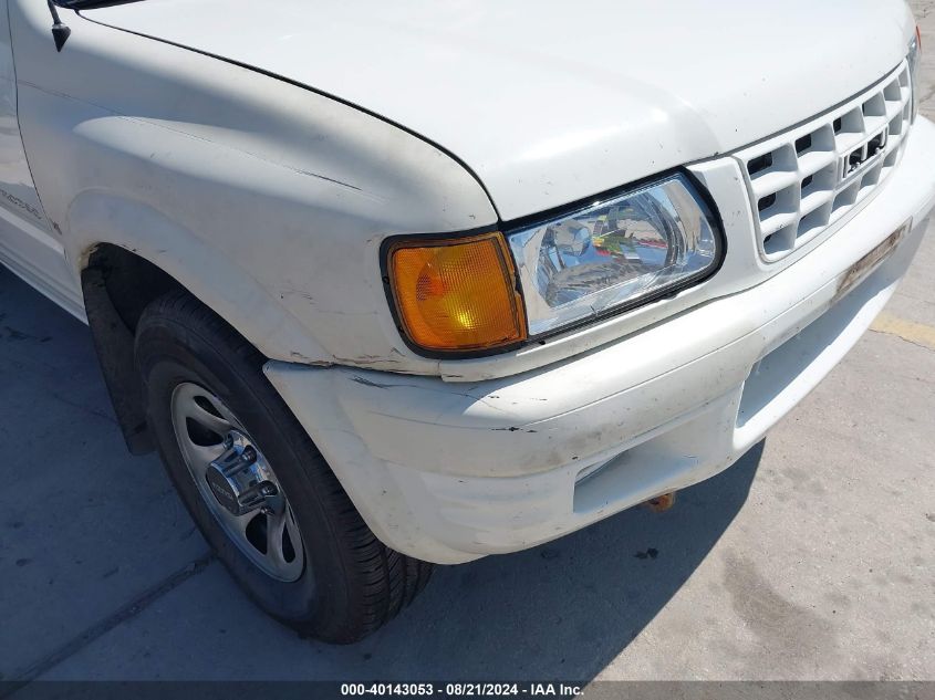 1999 Isuzu Rodeo Ls/Lse/S 3.2L VIN: 4S2CK58W1X4343050 Lot: 40143053