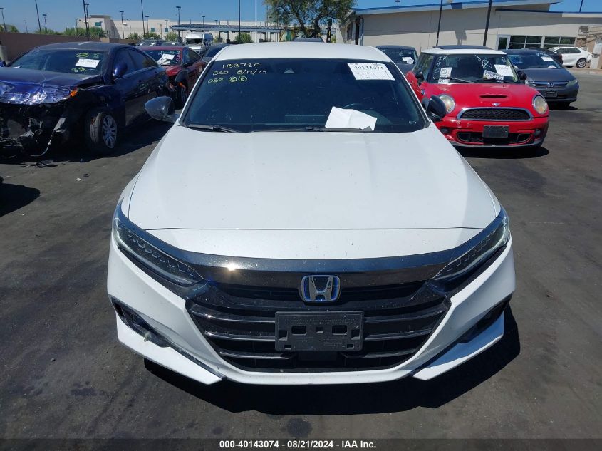 2022 Honda Accord Hybrid Sport VIN: 1HGCV3F21NA044777 Lot: 40143074
