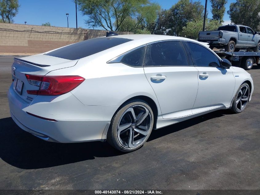 2022 Honda Accord Hybrid Sport VIN: 1HGCV3F21NA044777 Lot: 40143074