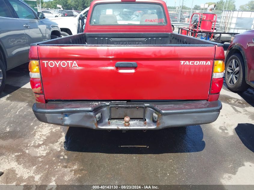 2002 Toyota Tacoma VIN: 5TENL42N42Z131206 Lot: 40143130