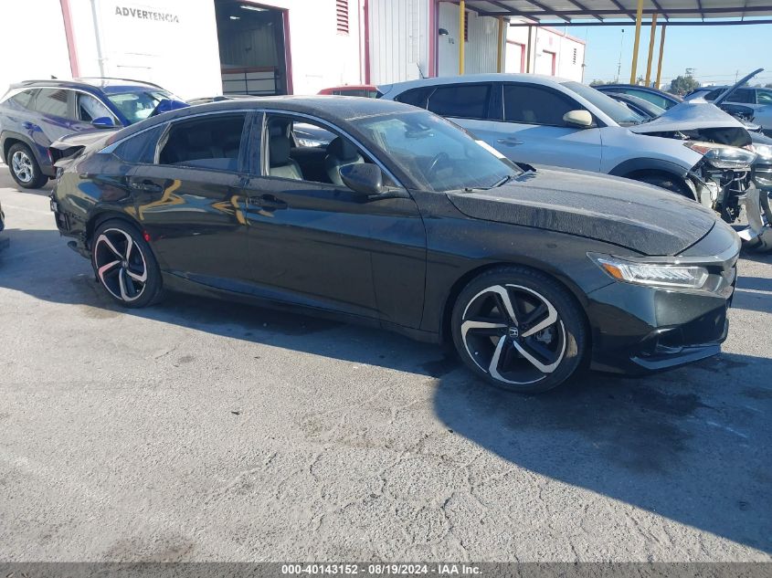 2021 Honda Accord Sport 2.0T VIN: 1HGCV2F3XMA027381 Lot: 40143152