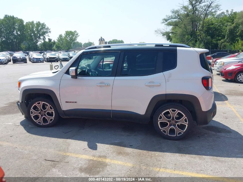 2015 Jeep Renegade Limited VIN: ZACCJADT7FPB28842 Lot: 40143202