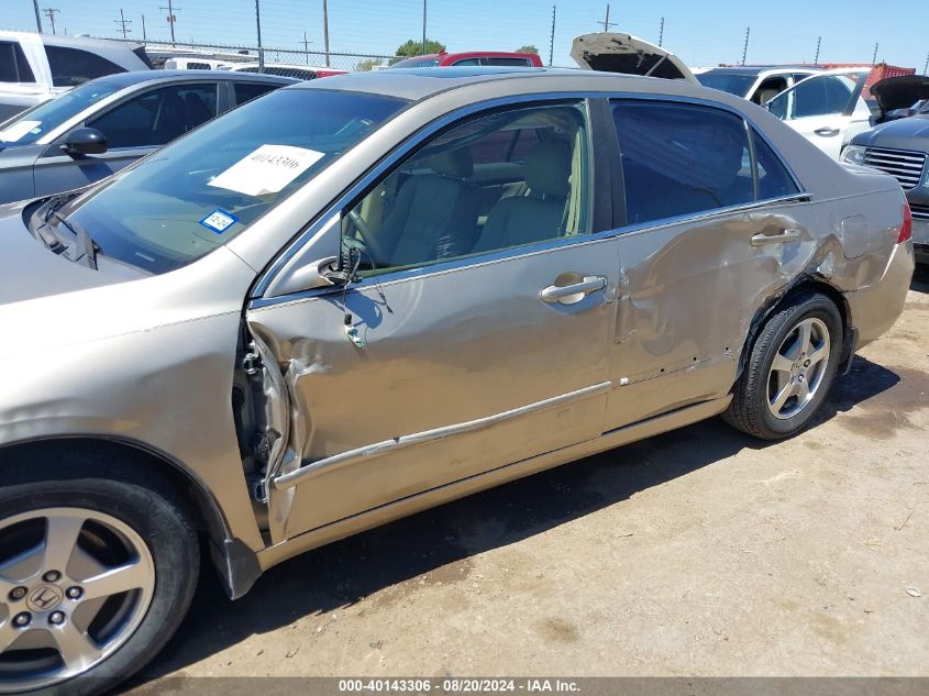 2006 Honda Accord Hybrid VIN: JHMCN36576C001056 Lot: 40143306