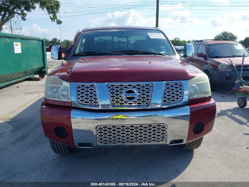 2004 Nissan Titan Se VIN: 1N6AA06A24N562005 Lot: 40143308