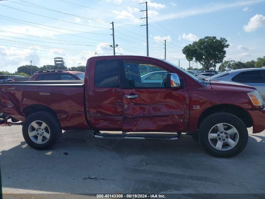 2004 Nissan Titan Se VIN: 1N6AA06A24N562005 Lot: 40143308