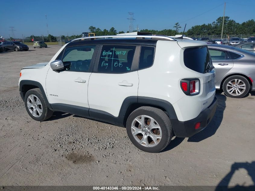 2018 Jeep Renegade Limited VIN: ZACCJBDB9JPH03061 Lot: 40143346