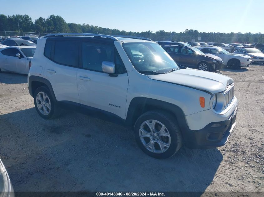 2018 Jeep Renegade Limited VIN: ZACCJBDB9JPH03061 Lot: 40143346