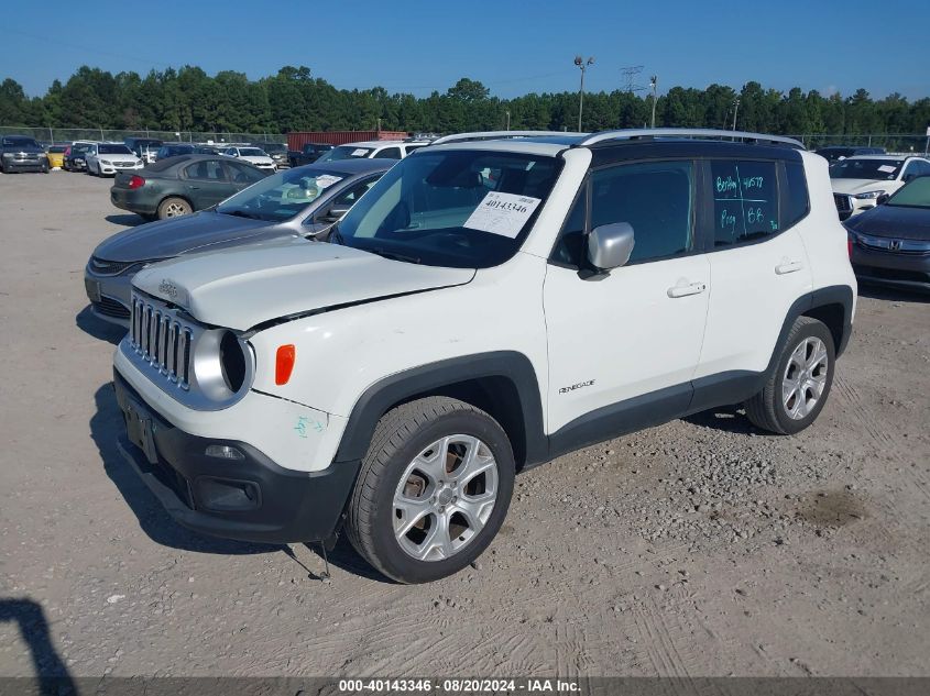 2018 Jeep Renegade Limited VIN: ZACCJBDB9JPH03061 Lot: 40143346